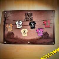 "Dirtbag Geocaching Society T-Shirt" Geocoin Display